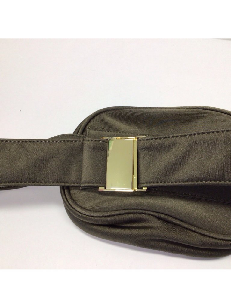 My Sunday Ski Belt Bag Fanny Pack Green Sherpa Gold — image 6 of 8